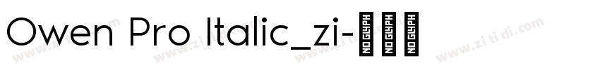 Owen Pro Italic_zi字体转换